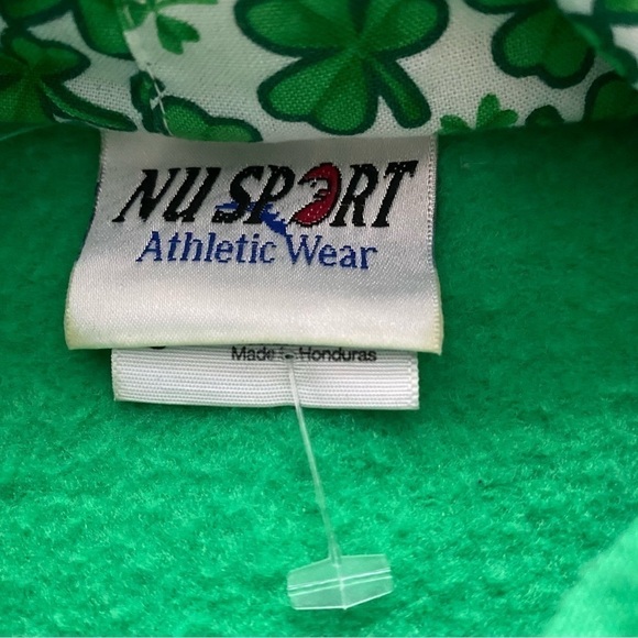 St. Patrick’s Day Irish Hoodie Pull-over green long sleeve sweatshirt size Small - Picture 6 of 9